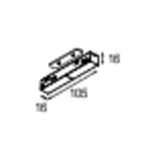 Track 48V Electrical/Mechanical Recessed Connection 180°